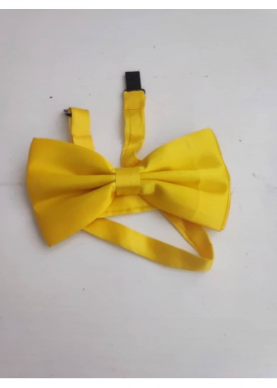 Стилна папийонка за шафери в цвят жълто