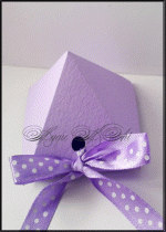 Кутийка за подаръче за сватба модел Cleopatra Lux светло лилаво