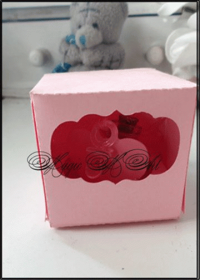 Кутийка за подаръче сватба модел Joy розово