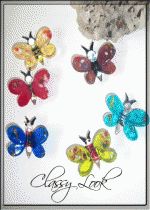 Подаръци за кръщене- комплект 6 броя кристални пеперудки