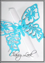 Покана за бал тип Папирус Пеперуда модел Hawaii - тюркоаз