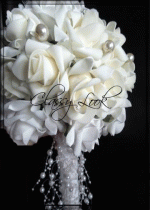Сватбен букет с изкуствени цветя Elvira