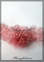 Сватбен жартиер Peony- цвят Пепел от Роза