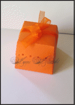 Кутийка за сватбено подаръче модел Arch оранжево