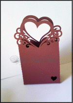 Кутийка за сватбено подаръче модел Bag кафяво