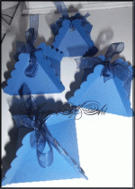 Кутийка за сватбено подаръчемодел Beth тъмно синьо